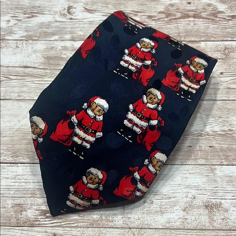 Santa Bear Patterned Tie